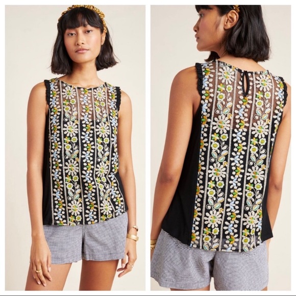 NWT Eri + Ali Haley Embroidered Top - Picture 2 of 7